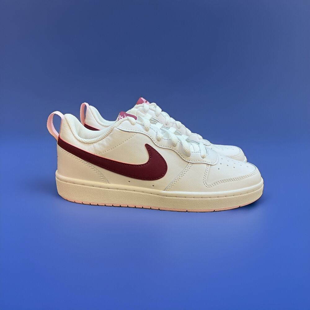 Size 6 YOUTH NIKE COURT BOROUGH LOW 2 GS BQ5448 120